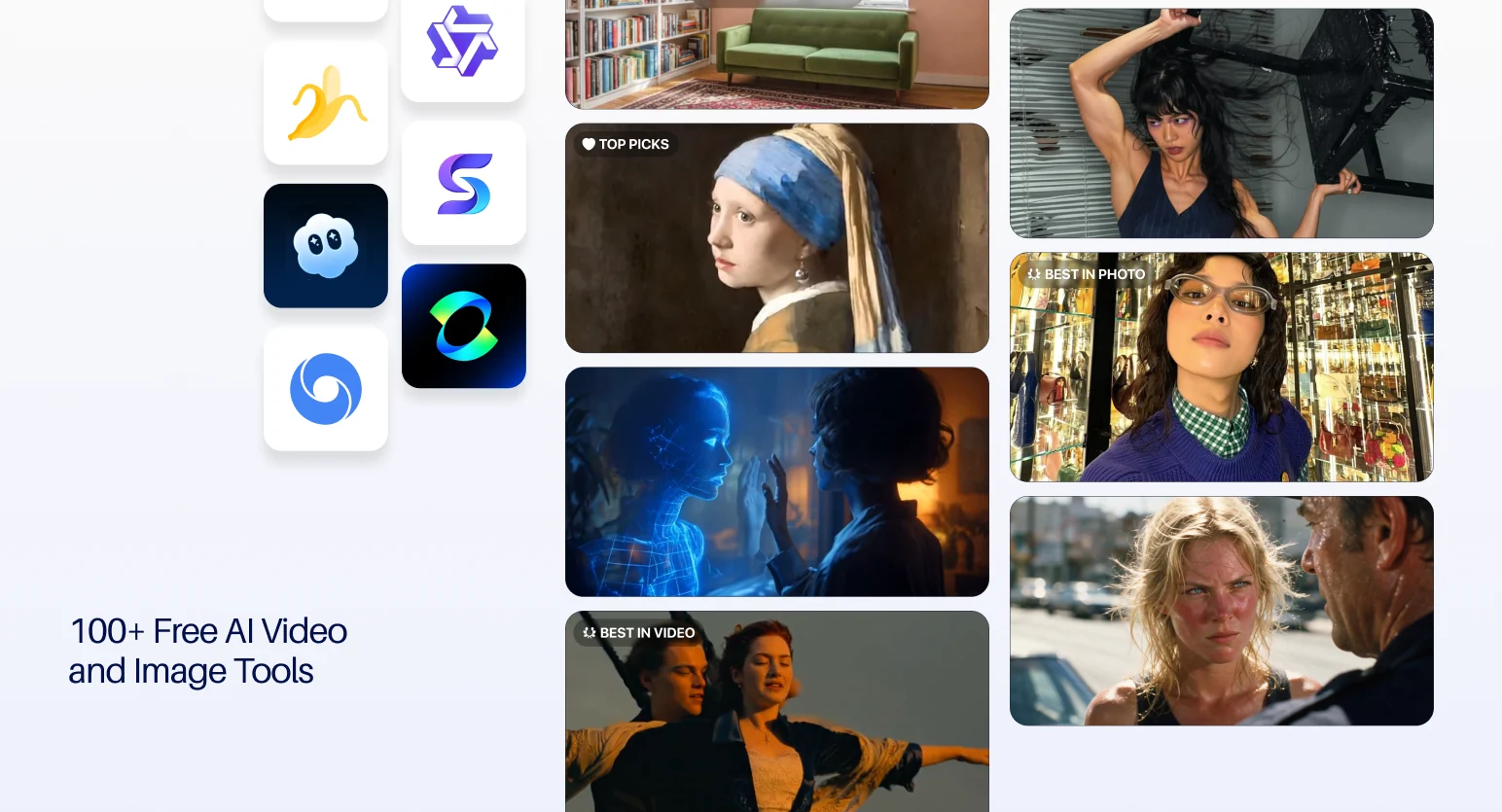 Magic Hour&rsquo;s library of more than 100 free AI video and image tools