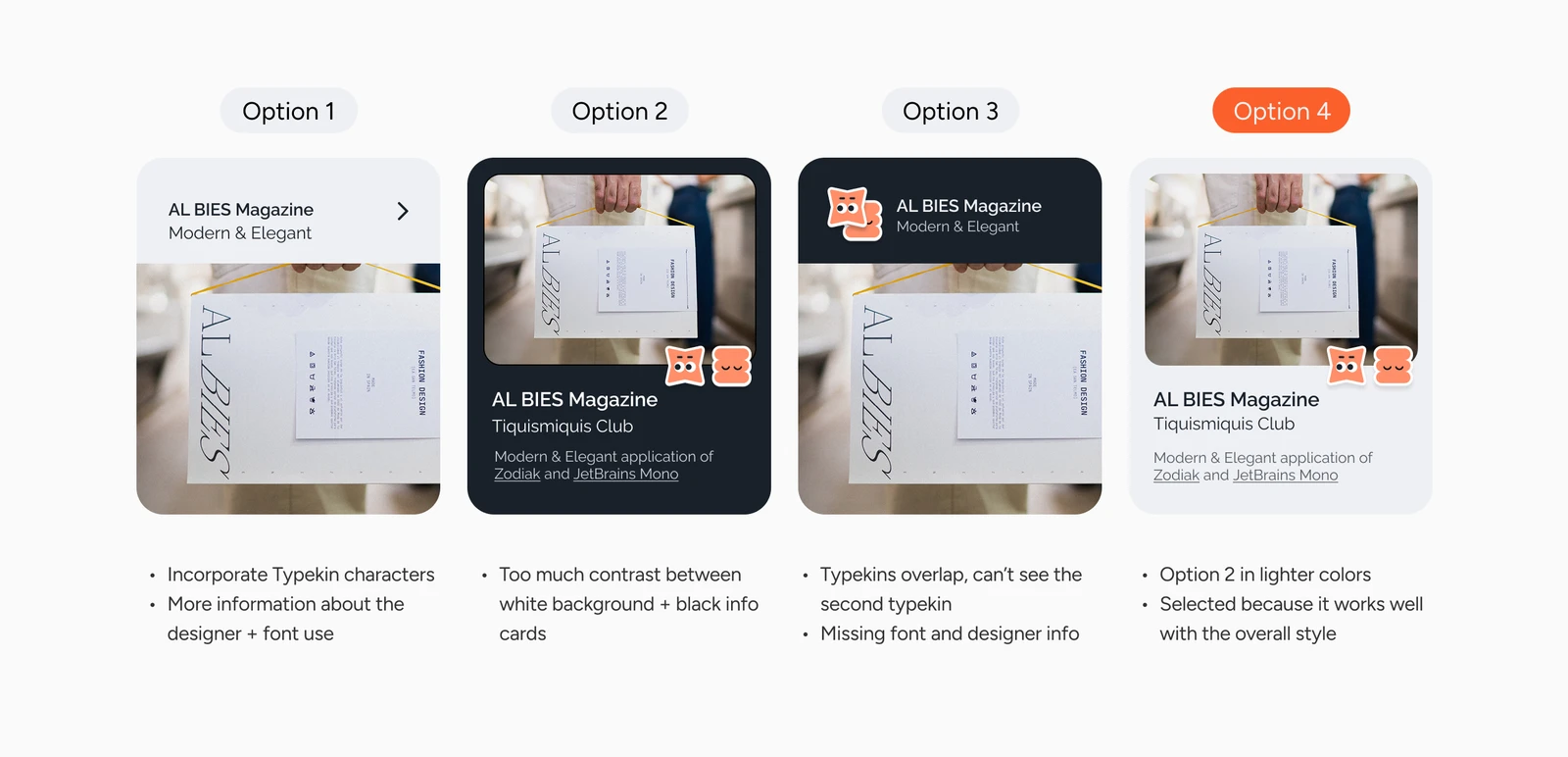 Design decisions